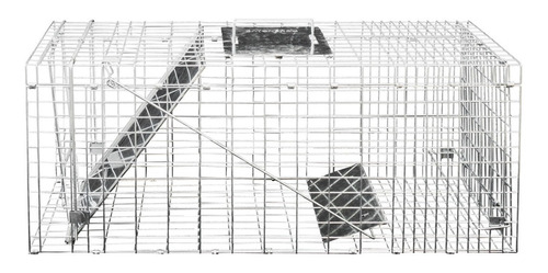 Trampa/jaula Tipo Tomahawk 79 X 30 X 32 Cm. Lote De 4 Piezas Plateado