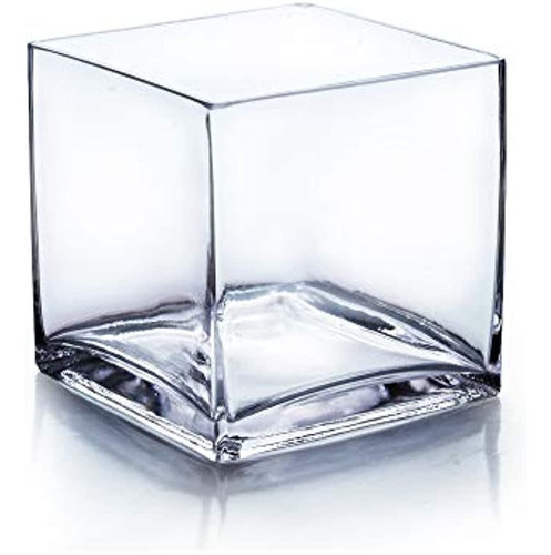 Wgv Cube Glass Vase, Candle Holder, 6  X6  X6  , [opciones D