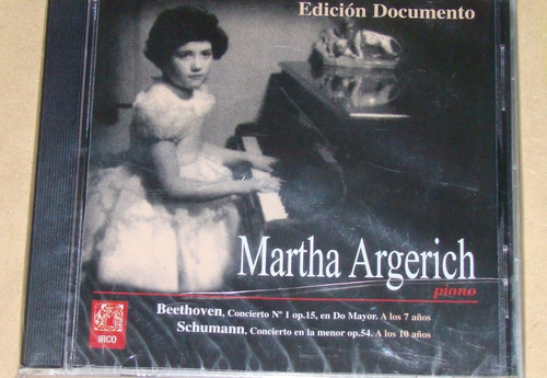 Martha Argerich Piano Edicion Documental Cd Nuevo  / Kktus