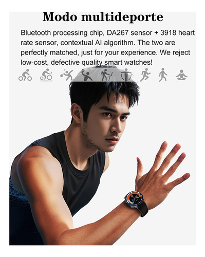Smartwatch 1.43 Amoled Con Pantalla Bluetooth, Llamada Ip68