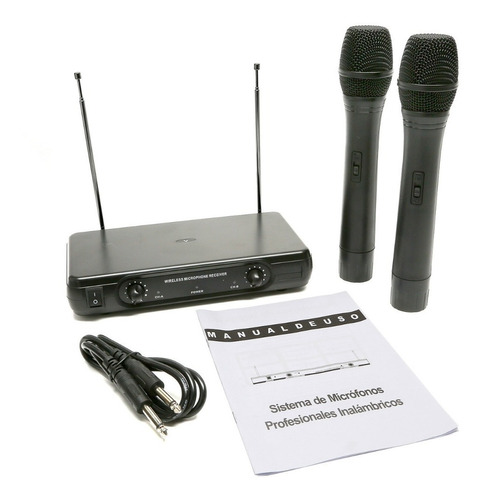Microfono De Mano Inalambrico Para Karaoke Kit X2 Sonido (Reacondicionado)