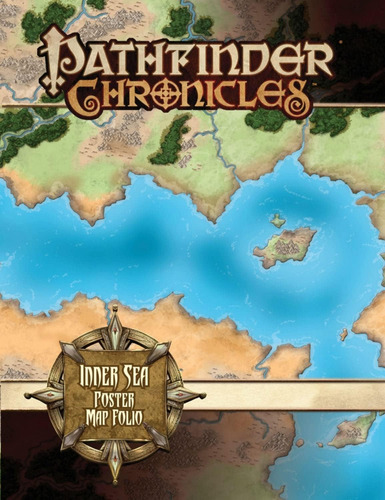 Libro: Pathfinder Campaign Setting: Inner Sea Poster Map Fol