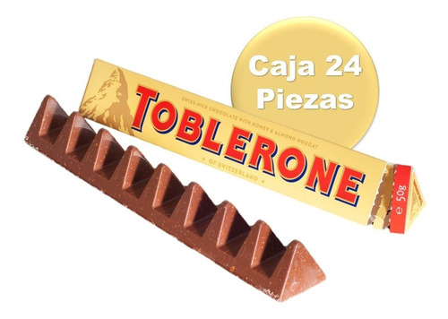 Chocolate Toblerone Miel Almendra 50gr Importado Suiza Caja