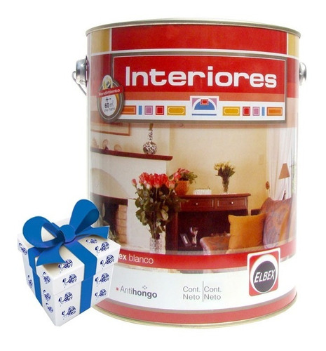 20l Pintura Elbex Interior Antihongos Superlavable + Regalo!