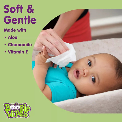 Boogie Wipes 90 Lençinhos Umedecidos Com Soro Fisiológico