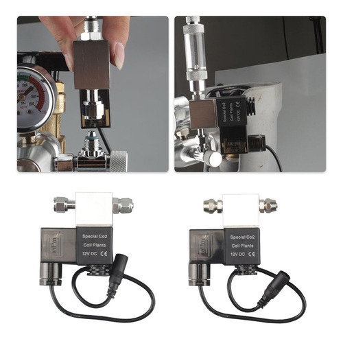 Válvula Solenoide De Salida Dc 12v Acuario Regulador Del