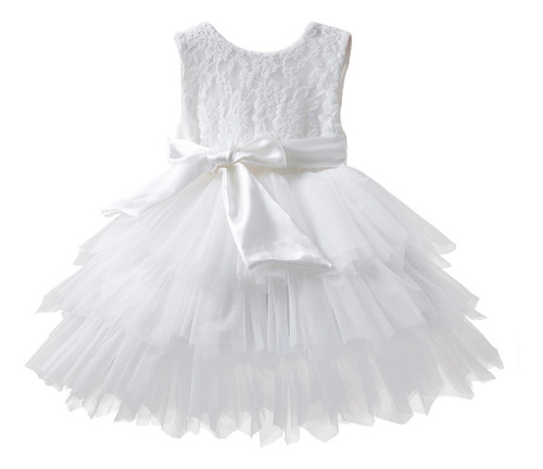 Vestido Tutú De Encaje Para Niña, Ropa Casual De Verano, Pri