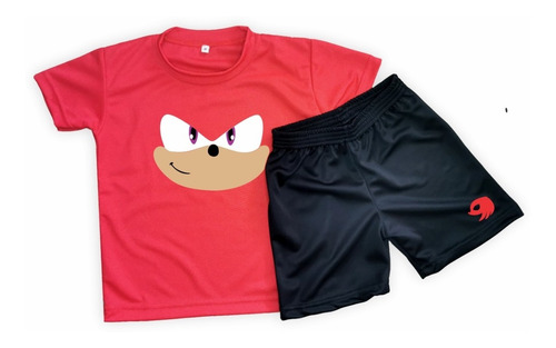 Conjunto Dryfit Niños/as Sonic Knuckles  Remera + Short 