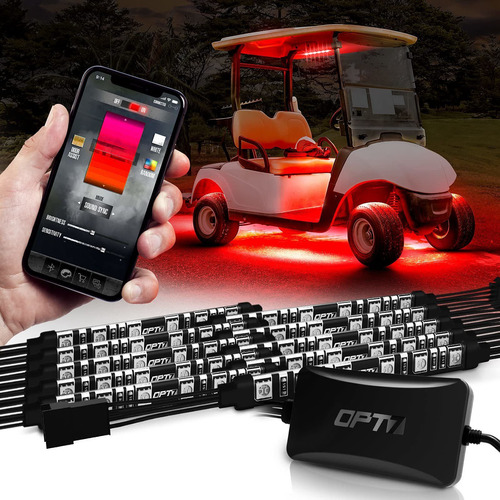 Opt7 Aura Pro Kit Iluminacion Led Para Carrito Golf Tira