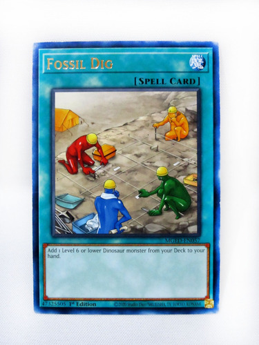 Carta Original Anime Yugioh Fossil Dig Spell Card Rara