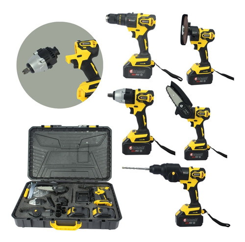 Kit Ferramentas 5 Em 1 A Bateria Recarregavel 48v Nakasaki