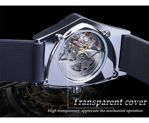 Reloj Mecánico Automático Con Dial Triangular Para Hombre