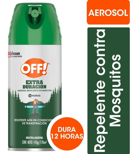 Off Extra duración aerosol repelente de insectos