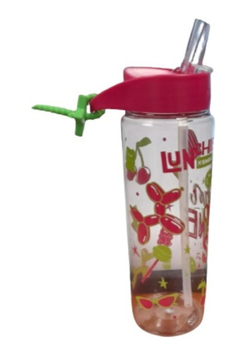 Botellita Escolar Plástica Con Pico 750 Ml Lunchie Simball