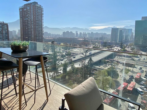 Arriendo Depto Semiamoblado De 2 Dorm. En Las Condes