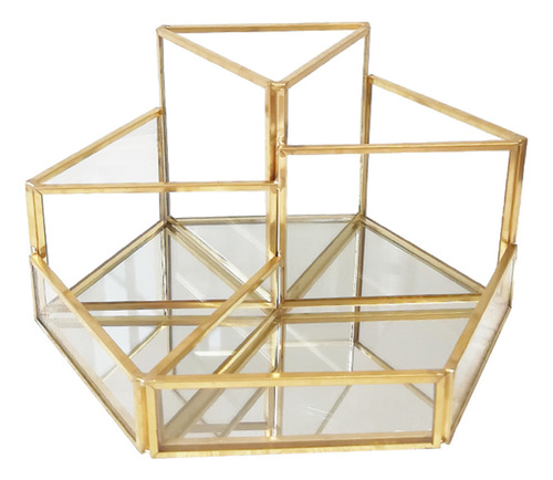 Organizador De Maquiagem De Vidro, Caixa De Joias, Vitrine M