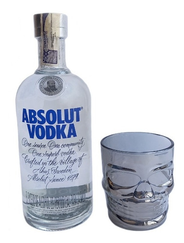 Vodka Absolut X 700ml + Vaso Ca - L a $180