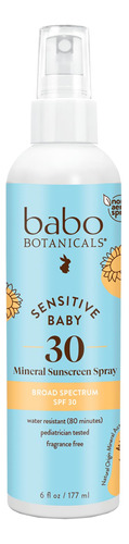 Babo Botanicals Sensitive Baby Mineral Sunscreen Spray Spf30