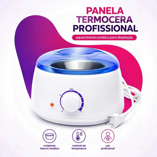 Panela Cera Quente Aquecedor Elétrica Depilação Termocera BMED