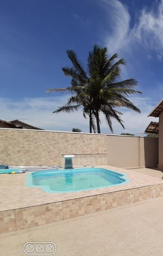 05-2 Casa 3 Quartos, Área Gourmet E Piscina Em Unamar - Cf