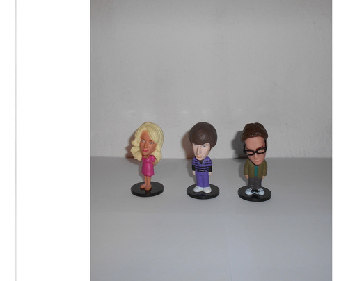 Lote 3 Figuras The Big Bang Theory Funko 8 Cms Con Detalle (Usado)