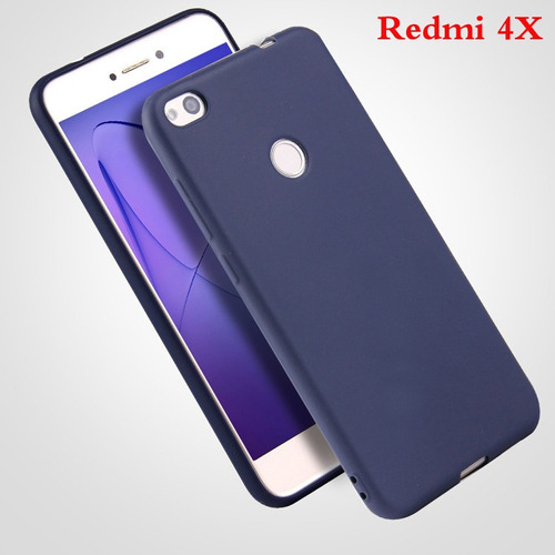 Funda Protector Case Xiaomi Redmi 4x De Tpu Silicona Azul