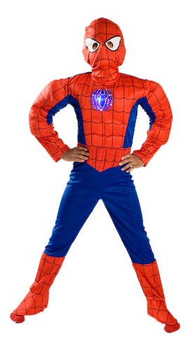 Disfraz De Spiderman Talla 6-8 Para Niño, Halloween