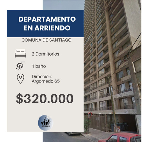 Arriendo Depto. Santiago Centro - Argomedo 65