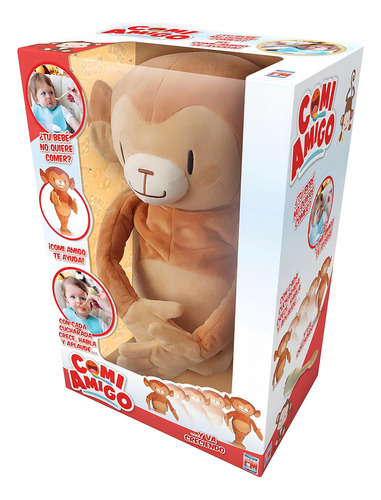 Comi Amigo Mascota Electronica Que Crece Sonidos Fotorama Color Chocolate