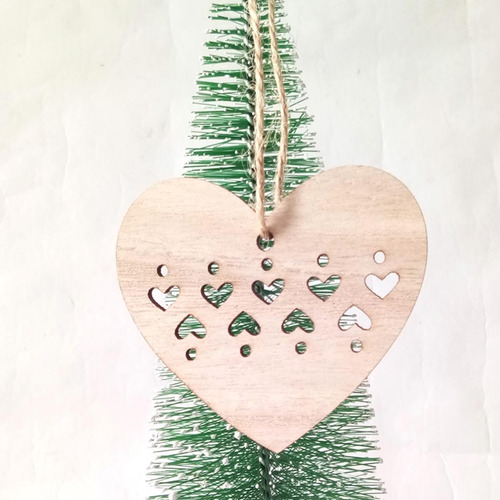 2 Ornamento De La Navidad Diy Craft Material Corazón