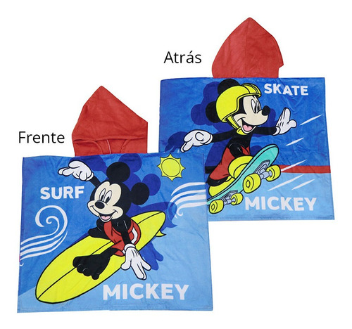 Bata Poncho De Baño Infantil Mickey