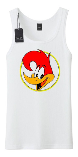 Musculosa Hombre Pajaro Loco Diseño Art Logo Imagen - Pslo7