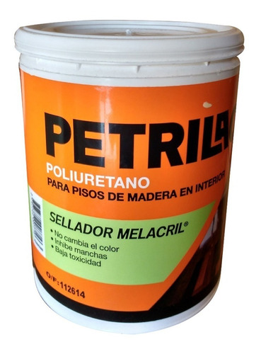 Imagen 1 de 6 de Petrilac Melacril Sellador Hidro X 1lt Oferta!! M M