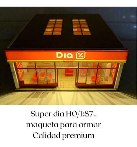 Super Dia Ho 1/87 Con Luz Construcción Para Armar Miniature