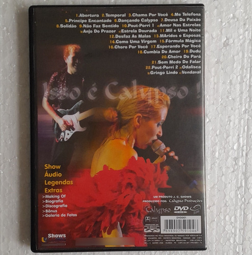 Dvd - Banda Calypso - Ao Vivo - Isso É Calypso! ( Original ) Estandar (Usado)