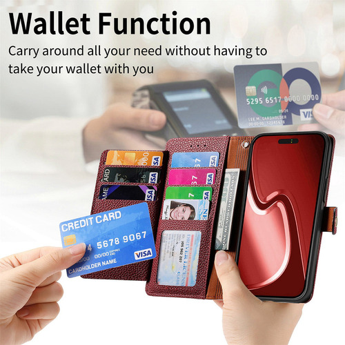 Funda De Piel Tipo Cartera For Teléfono Sharp Sense