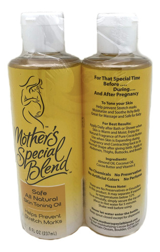 Mother's Special Blend Aceite Natural Para Tonificar La Piel
