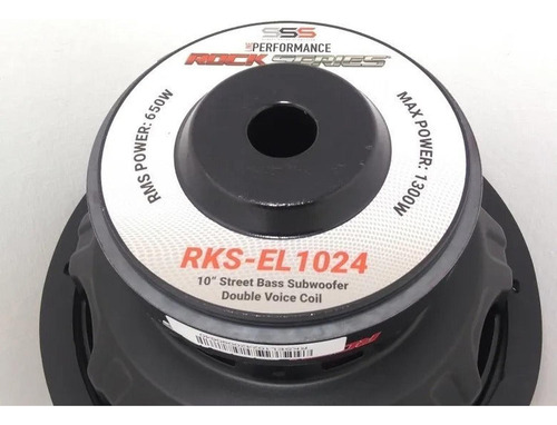 Subwoofer Doble Bobina Rock Series Rks-el1024 350/700 Watts