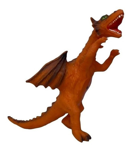Dragon Volador Goma Plastisol Gde Niños Juguete Dinosaurios