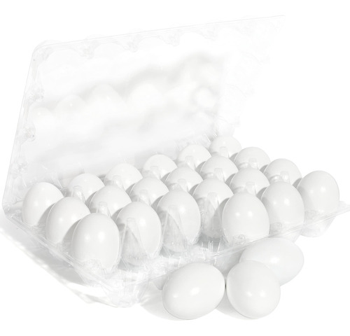 Joyin 24 Huevos Blancos De Madera De Pascua De 2.36 Pulga