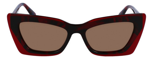 Lentes Sol Calvin Klein Jeans Mujer Ckj23656s-5217-602 Diseño Havana Red Blue