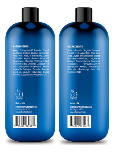 Conjunto De Shampoo E Condicionador Botanic Hearth Rosemary