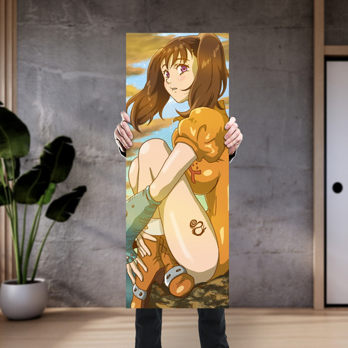 Cuadro Grande 30x80 Cm Nanatsu Diane Animeras