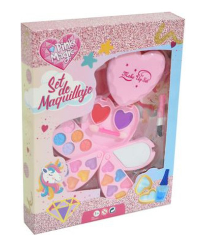 Set De Maquillaje Infantil En Caja Pink Magic  740622/740603