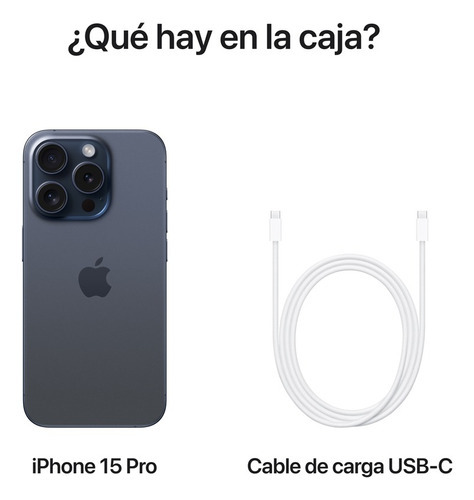 Apple iPhone 15 Pro (128 GB) - Titanio Azul