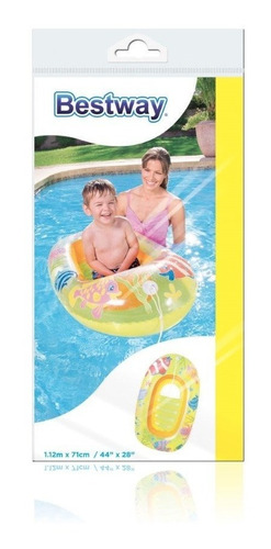 Inflable Bote Infantil Mundo Marino Bestway 71 Cm 34036