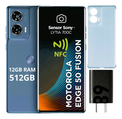 Motorola Edge 50 Fusión 5g 12ram 512gb 108mp Gamer Ip68 Dual Forest Blue