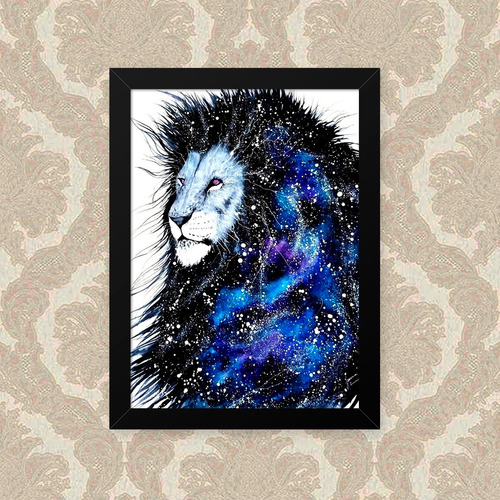 Quadro Lion Space 23x33cm