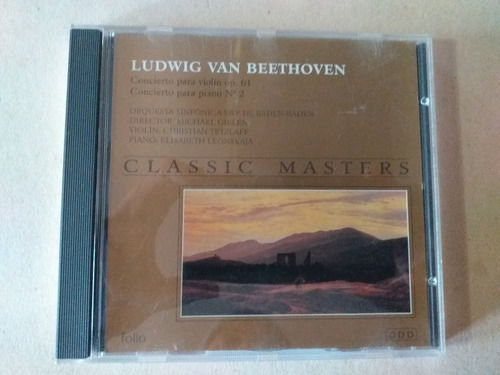 Cd Beethoven/concierto Para Violin N° 61 Y Para Piano N° 2