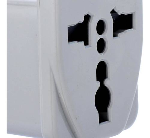 Adaptador Multinorma 2p+t 10 A Gris